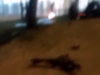 Taksici patlama sonrası yaşananları saniye saniye görüntüledi