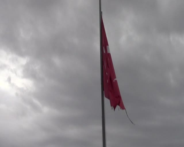 Bursa'da köyün yıpranmış bayrağı yenisiyle değiştirildi