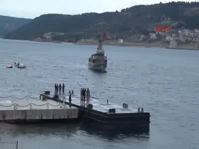 TCG Nusret gemisi 5 aylık bakımın ardından Çanakkale'ye döndü