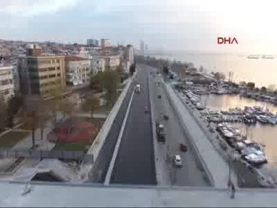 Avrasya Tüneli'nin son hali havadan görüntülendi