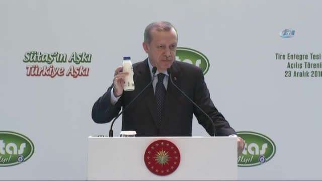Cumhurbaşkanı Erdoğan "milli içkimiz ayrandır" sözlerini yineledi