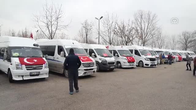 Bursa'da servis şoförlerinden terör protestosu