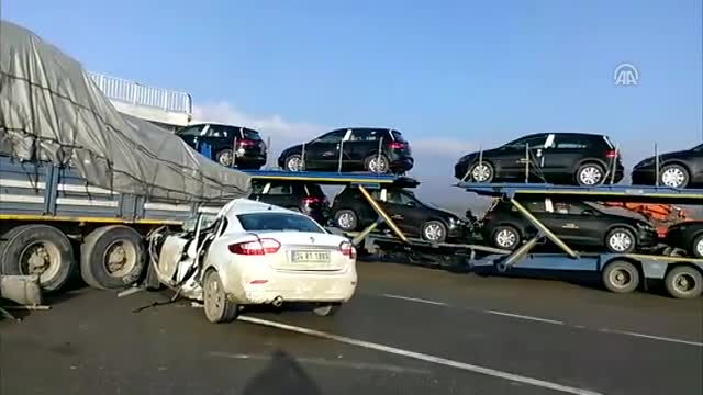 Bursa'da zincirleme trafik kazası