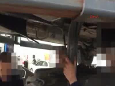 Yakıt deposunda 14 kilo 300 gram esrar ele geçirildi