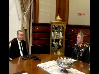 Cumhurbaşkanı Erdoğan, Genelkurmay Başkanı Akar'ı kabul etti