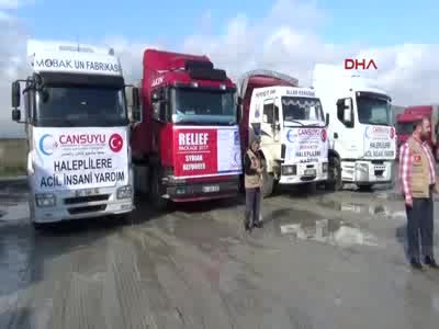 Suriyelilere 12 TIR yardım gönderdi