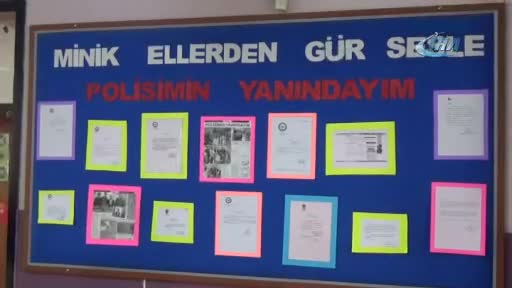 Bursa'da polisten yılbaşı tebriği gönderen öğrencilere teşekkür