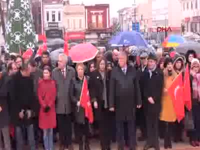 Edirne'de CHP'lilerden anayasa değişikliği protestosu