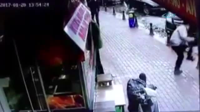 Otopark görevlisinin vurulma anı kamerada