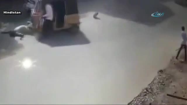 Ani fren yapan sürücü kazaya neden oldu