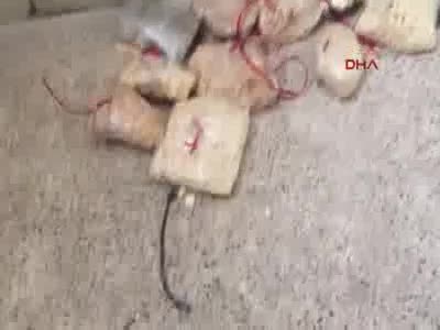 Türk askerlerine saldıracaklardı, bombalı araçta yakalandılar