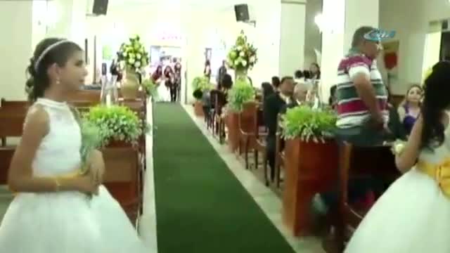 Düğünde dehşet kamerada