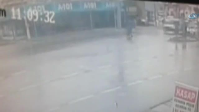 'Geliyorum' diyen kaza güvenlik kamerasında