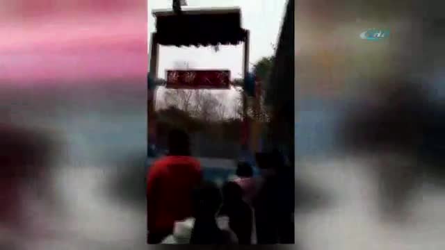 Lunaparka cinayet gibi kaza