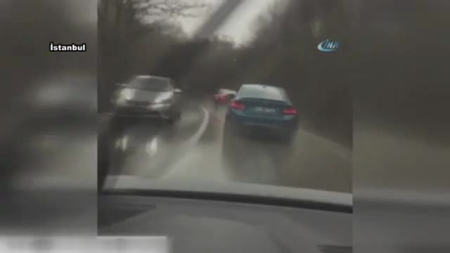 Trafik magandaları tozu dumana kattı!