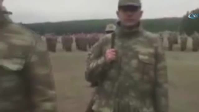 Şehit üsteğmenin birliğinden anlamlı video