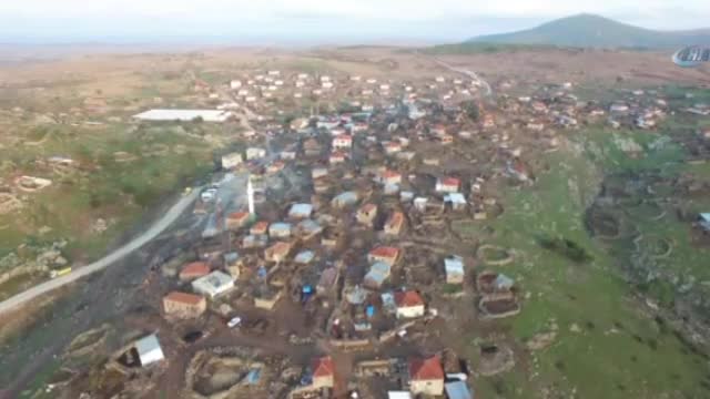 Afet bölgesi havadan görüntülendi