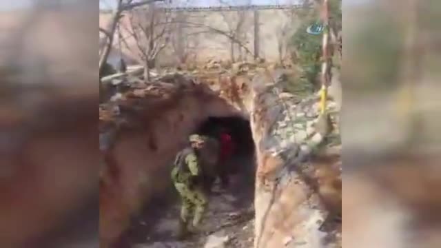 Türk jetleri DEAŞ tünellerini vurdu