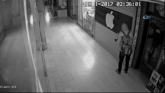 100 bin TL'lik cep telefonu hırsızlığı kamerada