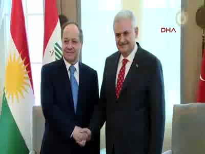 IKBY Başkanı Barzani Çankaya Köşkü'nde
