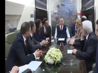 Erdoğan uçakta gazetecilerin sorularını yanıtladı