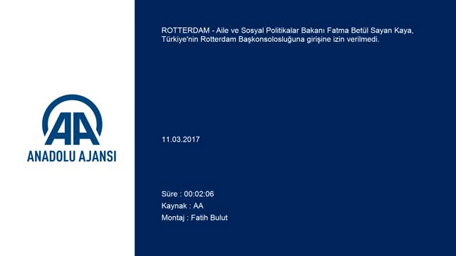Bakan Kaya'nın Hollanda polisi ile tartışma anı
