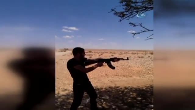 O teröristin eğitim verdiği görüntüler ortaya çıktı