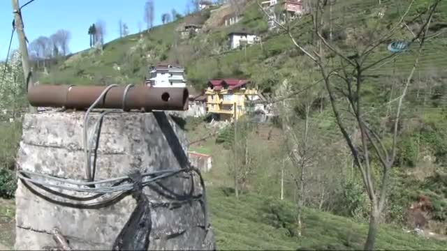 15 yıldır evlerine teleferikle gidiyorlar