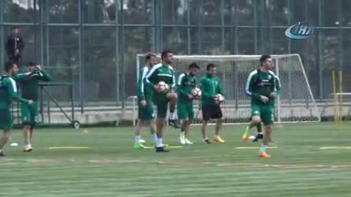 Bursaspor'dan eğlenceli antrenman