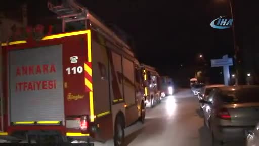Başkent'te gece yarısı korkutan yangın