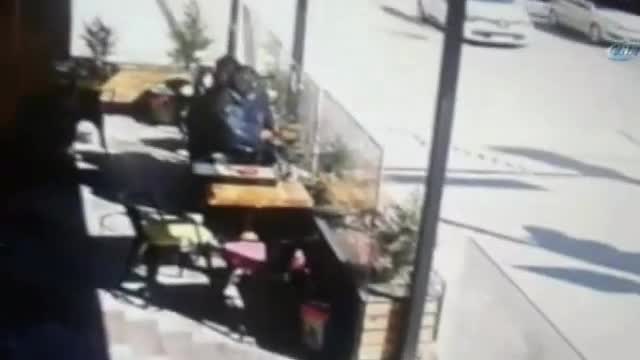 Kaza dehşeti kamerada