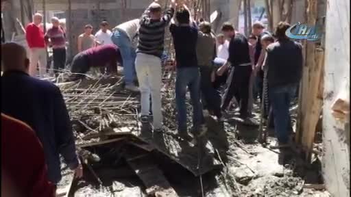 Cami inşaatında göçük meydana geldi! Ölüler ve yaralılar var