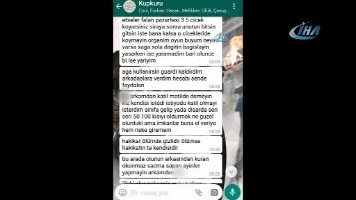 Bursa'da lisedeki katilden şok yazışmalar