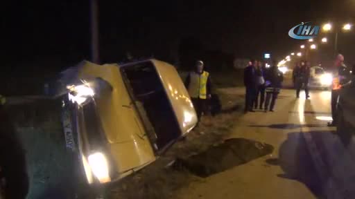 Bursa İnegöl'de feci kaza: 1 ölü 1 yaralı