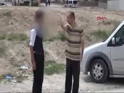 Haladan yeğenine 'otomobili kaçırma' dayağı!