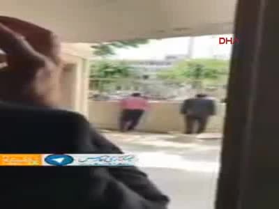 İran parlamentosu çevresindeki panik kamerada