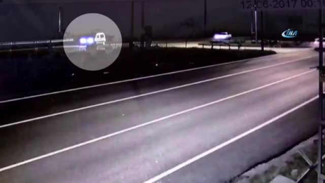 Bursa plakalı araçtaki 5 kişinin öldüğü kaza kamerada