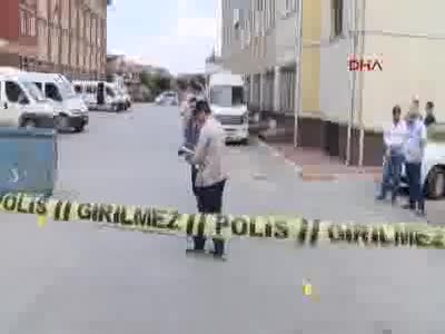 Öğrencilerin gözü önünde okul bahçesinde çatışma!