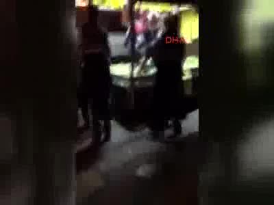 Üsküdar'da zabıta kadın seyyar satıcıyı darp etti