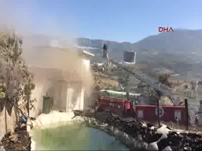 Alanya alevlere teslim oldu! Alev alev yandılar