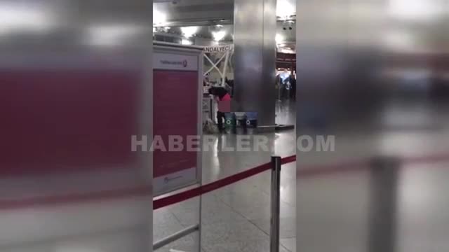 Atatürk Havalimanı'nda şoke eden olay