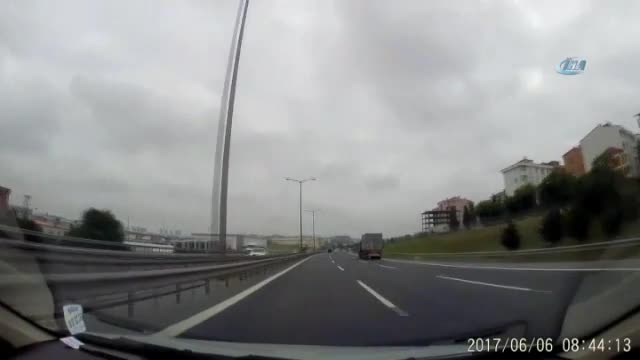 Jant kapağı fırladı, faciadan dönüldü