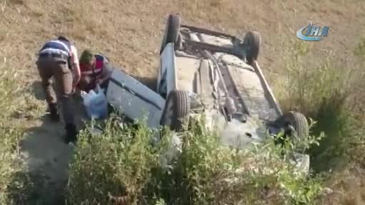Bursa'da otomobil takla attı: 4 yaralı