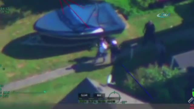 Motosikletli helikopteri hesaba katmadı