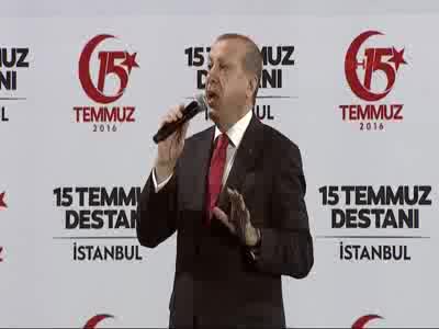 Erdoğan: "Tek tip elbise ile mahkemeye çıksınlar"