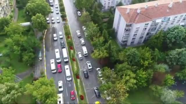 Su baskınları havadan böyle görüntülendi