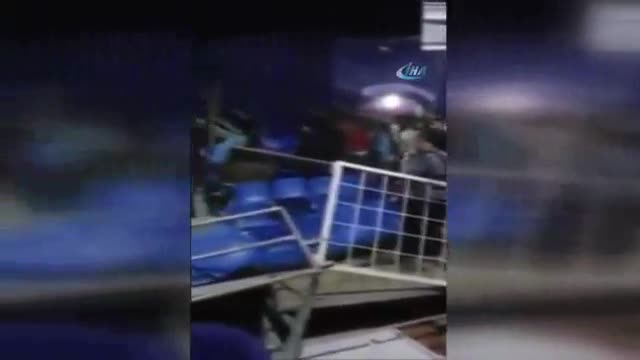 Gösteriye dakikalar kala tribünde facia!