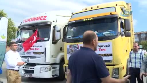 Bursa Osmangazi'den Suriye'ye 9 TIR yardım