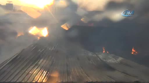 Gaziantep'te iplik fabrikasında yangın