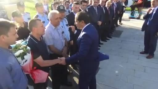 Emniyet Müdürü Selami Yıldız'ı Bursaspor taraftarları Adana'ya uğurladı